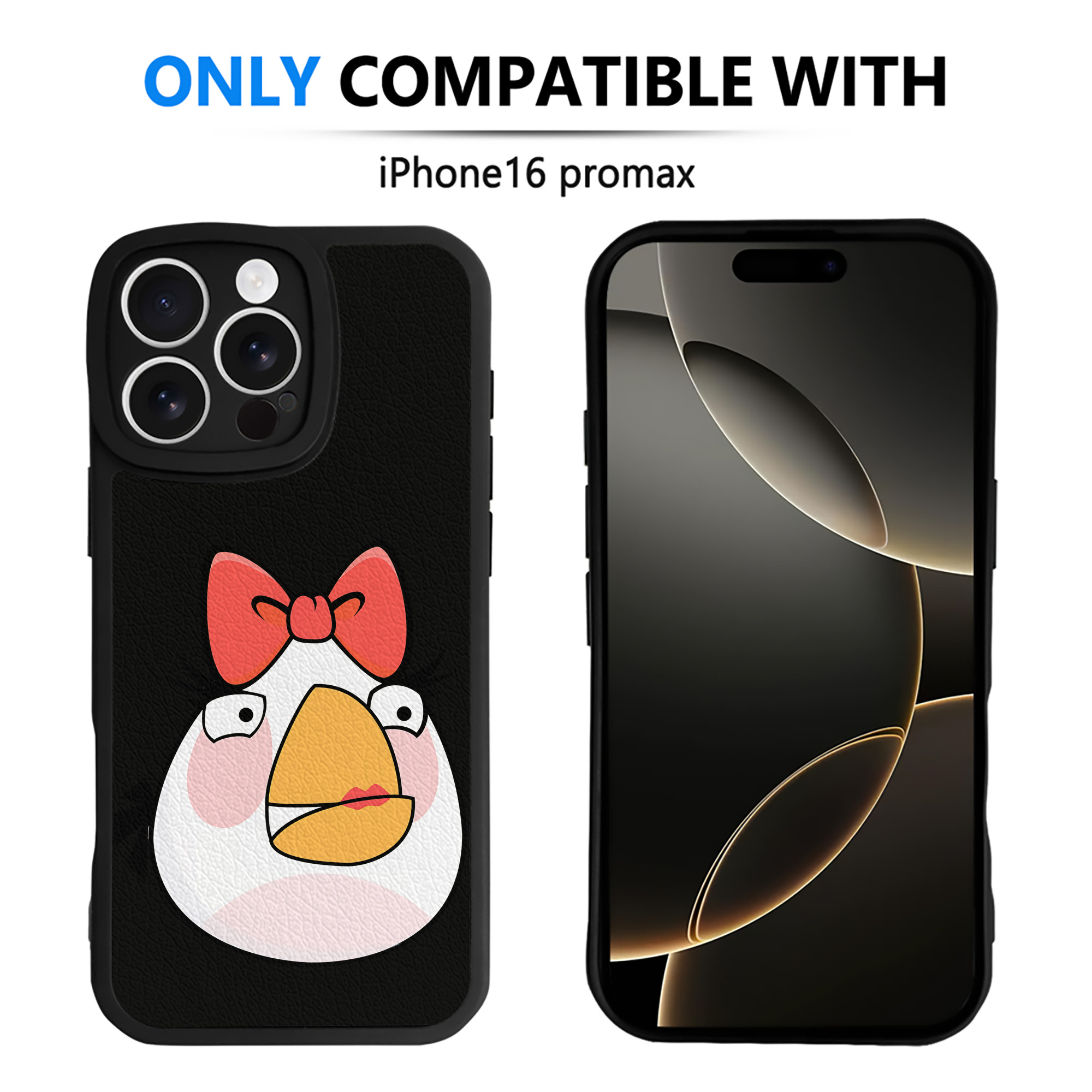 （画像用） Angry Birds アングリーバード 【iPhone 16シリーズ対応】シリコンスマホケース（レザー調） 材質：シリコン